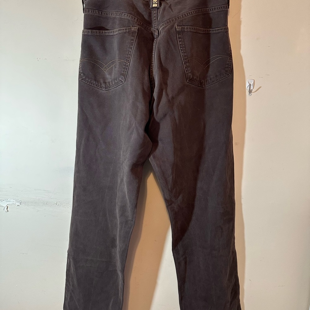Replay 901 Regular Brown Button Fly Jeans Men's Size 34 VTG Straight Leg Denim - Picture 8 of 10